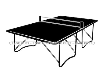 Ping Pong Table SVG, Ping Pong Svg, Table Tennis Svg, Ping Pong Clipart, Files for Cricut, Cut Files For Silhouette, Png, Dxf