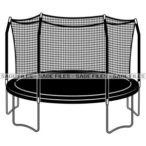Trampoline #2 SVG, Trampoline SVG, Trampoline Clipart, Trampoline Files for Cricut, Trampoline Cut Files For Silhouette, Png, Dxf