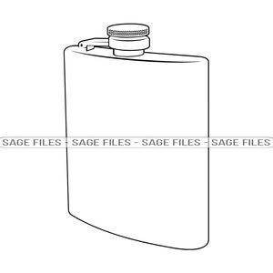 Op de afbeelding: Een zilveren drinkfles met een scharnierende dop. De fles is van klassiek ontwerp met een rond lichaam en een platte bodem.