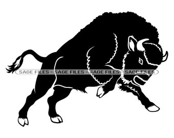 Bison #2 SVG, Bison Svg, Buffalo Svg, Bison Clipart, Bison Files for Cricut, Bison Cut Files For Silhouette, Bison Png, Bison Dxf,