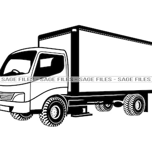 Delivery Truck SVG, Truck SVG, Trucker Svg, Delivery Truck Clipart, Truck Files for Cricut, Cut Files For Silhouette, Png, Dxf