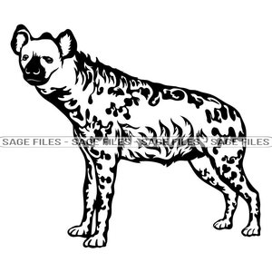 Hyena SVG, Safari Animals Svg, Hyena Clipart, Hyena Files for Cricut, Hyena Cut Files For Silhouette, Png, Dxf