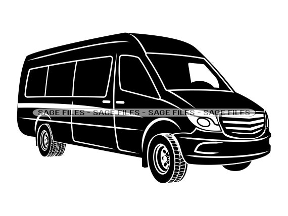 Van Clipart Black And White