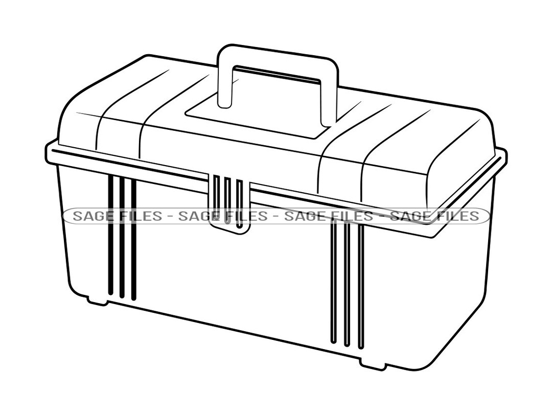 Contractor Toolbox Outline Svg Builder Toolbox Svg Toolbox Etsy Finland