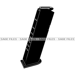 Pistol Magazine SVG, Gun Magazine Svg, Ammo Svg, Bullets Svg, Gun Svg, Clipart, Files for Cricut, Cut Files For Silhouette, Png, Dxf
