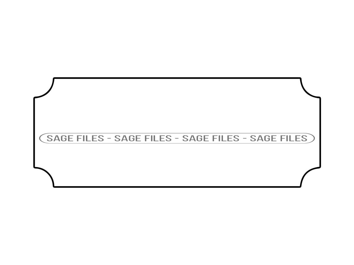 Plaque Outline SVG Plaque SVG Banner Svg Plaque Clipart Etsy