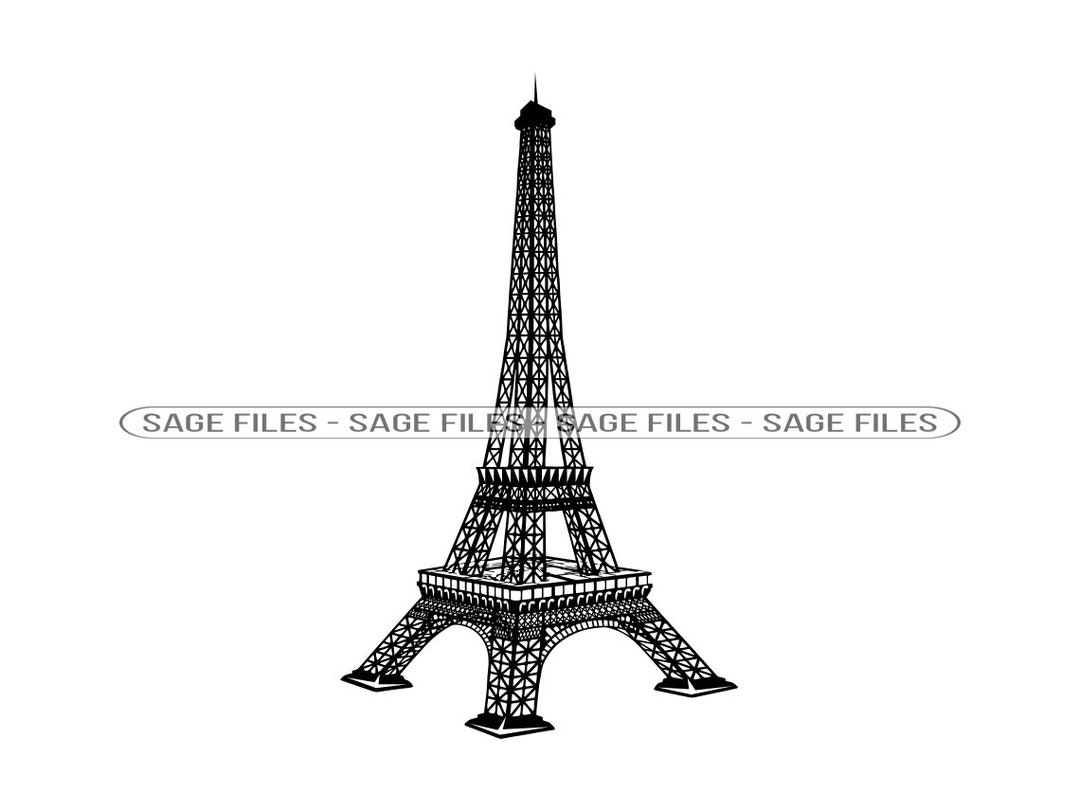 Eiffel Tower 3 SVG, Eiffel Tower Svg, Paris Svg, Eiffel Tower Clipart