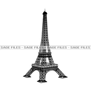 Eiffel Tower #3 SVG, Eiffel Tower Svg, Paris Svg, Eiffel Tower Clipart, Eiffel Tower Files for Cricut, Cut Files For Silhouette, Png, Dxf