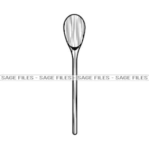 Colher de madeira SVG, Colher de madeira SVG, Cozinhar Svg, Cozinha Svg, Clipart de colher de madeira, Arquivos para Cricut, Arquivos cortados para silhueta, Png, Dxf