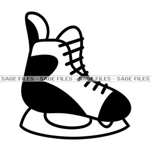 Hockey Skate SVG, Hockey Svg, Ice Skating Svg, Hockey Clipart, Hockey Files for Cricut, Cut Files For Silhouette, Png, Dxf