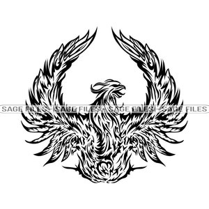 Phoenix #17 Svg, Phoenix SVG, Phoenix Clipart, Phoenix Files pour Cricut, Phoenix Cut Files pour Silhouette, Png, Dxf