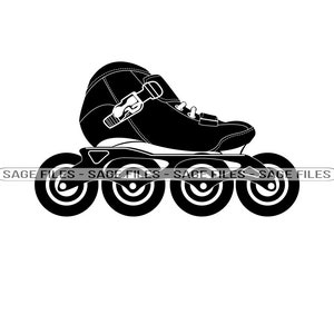 Inline Skates #2 SVG, Roller Blades Svg, Roller Skating Svg, Clipart, Inline Skates Files for Cricut, Cut Files For Silhouette, Png, Dxf