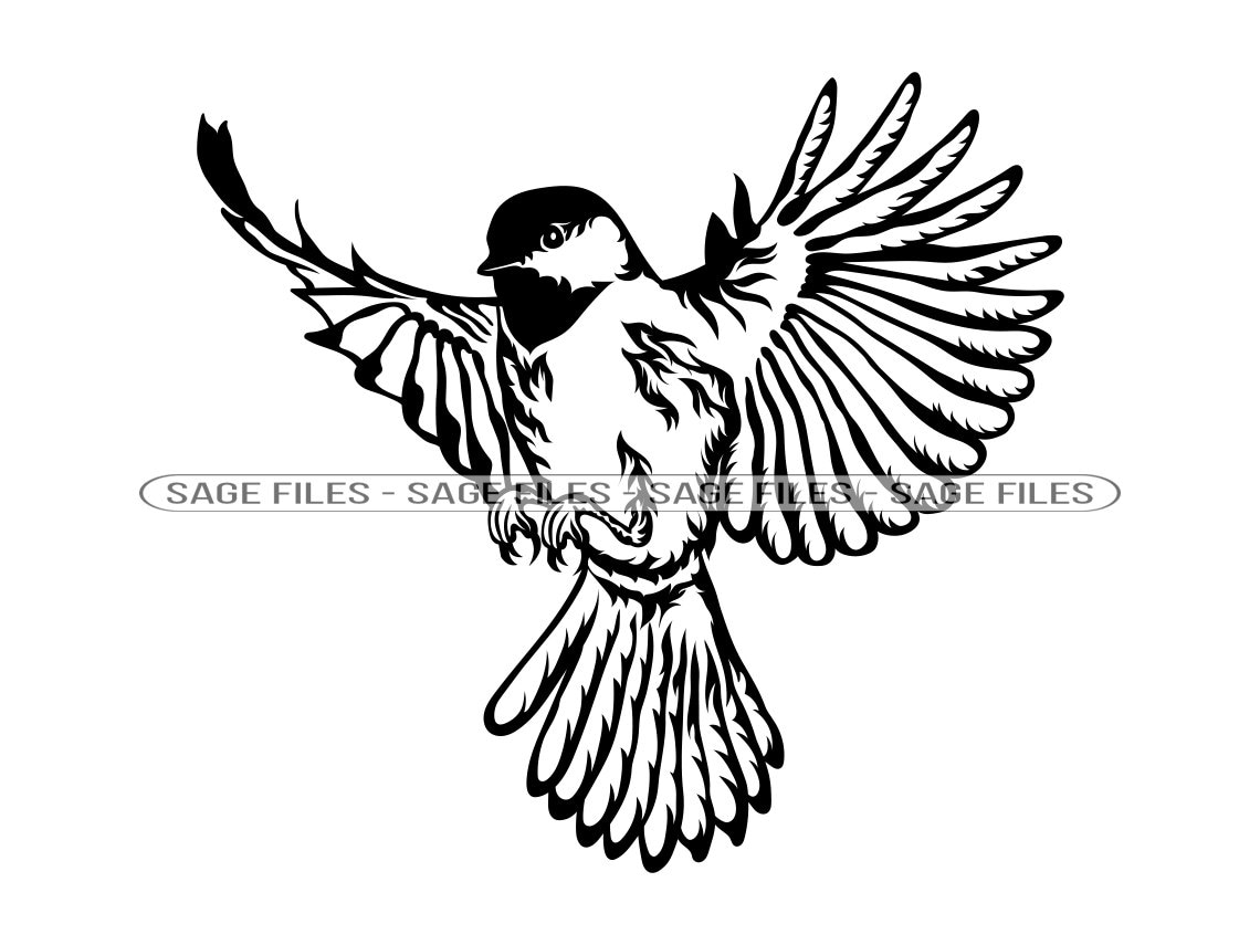 Flying Bird Logo SVG, Bird Svg, Flying Bird Clipart, Flying Bird Files