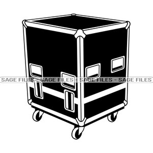 Flight Case SVG, Flight Case Clipart, Arquivos de Flight Case para Cricut, Arquivos de corte de Flight Case para Silhouette, Png, Dxf