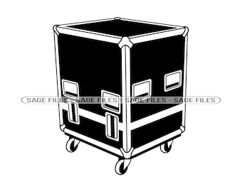 Flight Case SVG, Flight Case Clipart, Flight Case Files for Cricut, Flight Case Cut Files For Silhouette, Png, Dxf