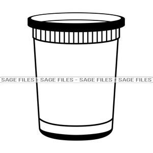 Plastic Food Container Deli #2 SVG, Lunch Box Svg, Take Out Svg, Clipart, Files for Cricut, Cut Files For Silhouette, Png, Dxf