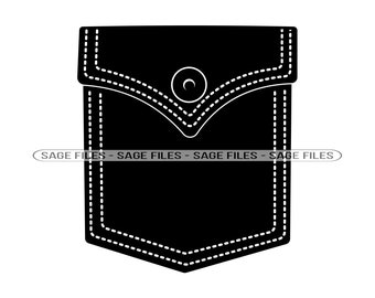 Pocket SVG, Jeans Pocket SVG, Pocket Clipart, Pocket Files for Cricut, Pocket Cut Files For Silhouette, Png, Dxf