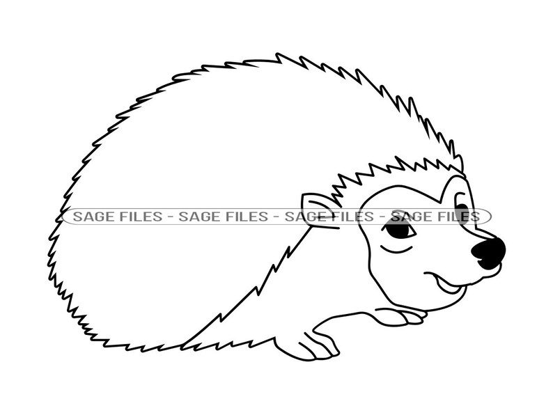 Igel Umriss 2 SVG Igel SVG Igel Clipart Igel Dateien für - Etsy Österreich