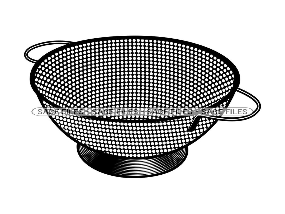 Colander 2 SVG Colander SVG Strainer SVG Colander Clipart Etsy