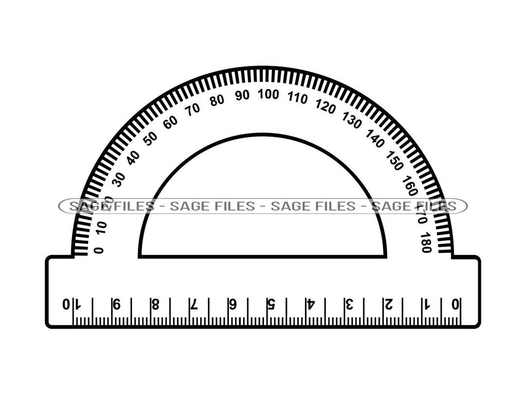 Règle protractor 4 SVG Règle Svg Math Svg Clipart de règle Etsy France