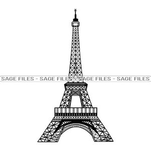 Eiffel Tower #2 SVG, Eiffel Tower Svg, Paris Svg, Eiffel Tower Clipart, Eiffel Tower Files for Cricut, Cut Files For Silhouette, Png, Dxf,