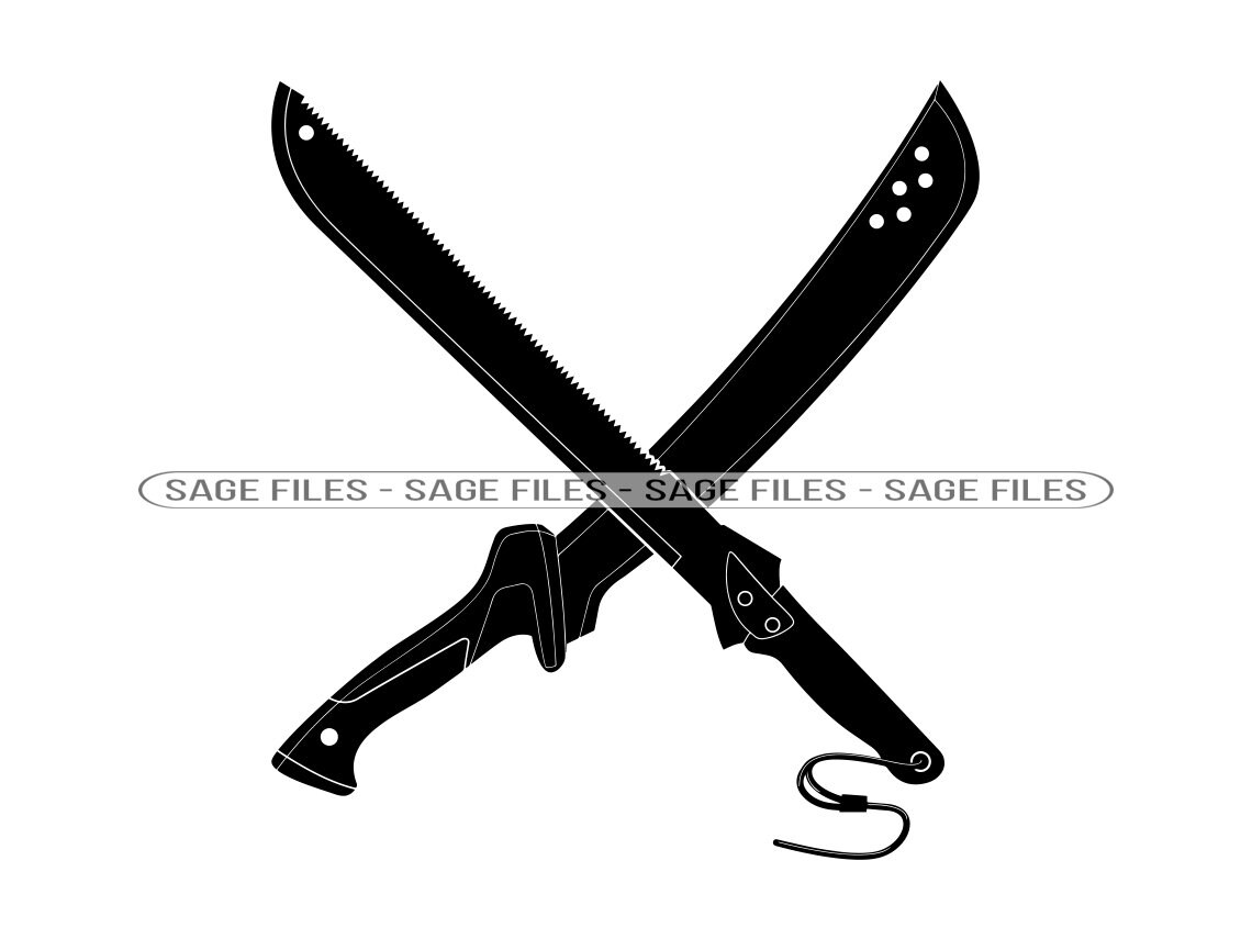 Machete Logo 4 SVG Machete SVG Sword Knife Machete Etsy Ireland