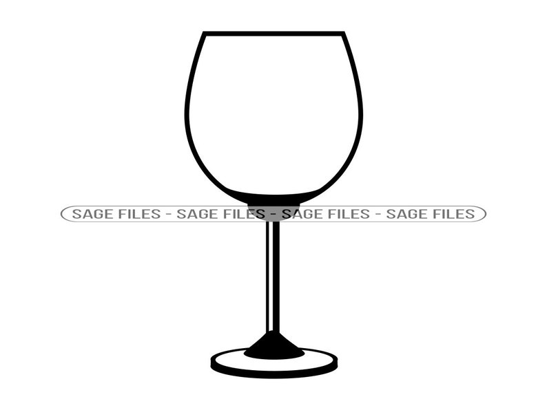 Wine Glass 9 SVG Wine Glass SVG Wine SVG Goblet Svg Wine Etsy