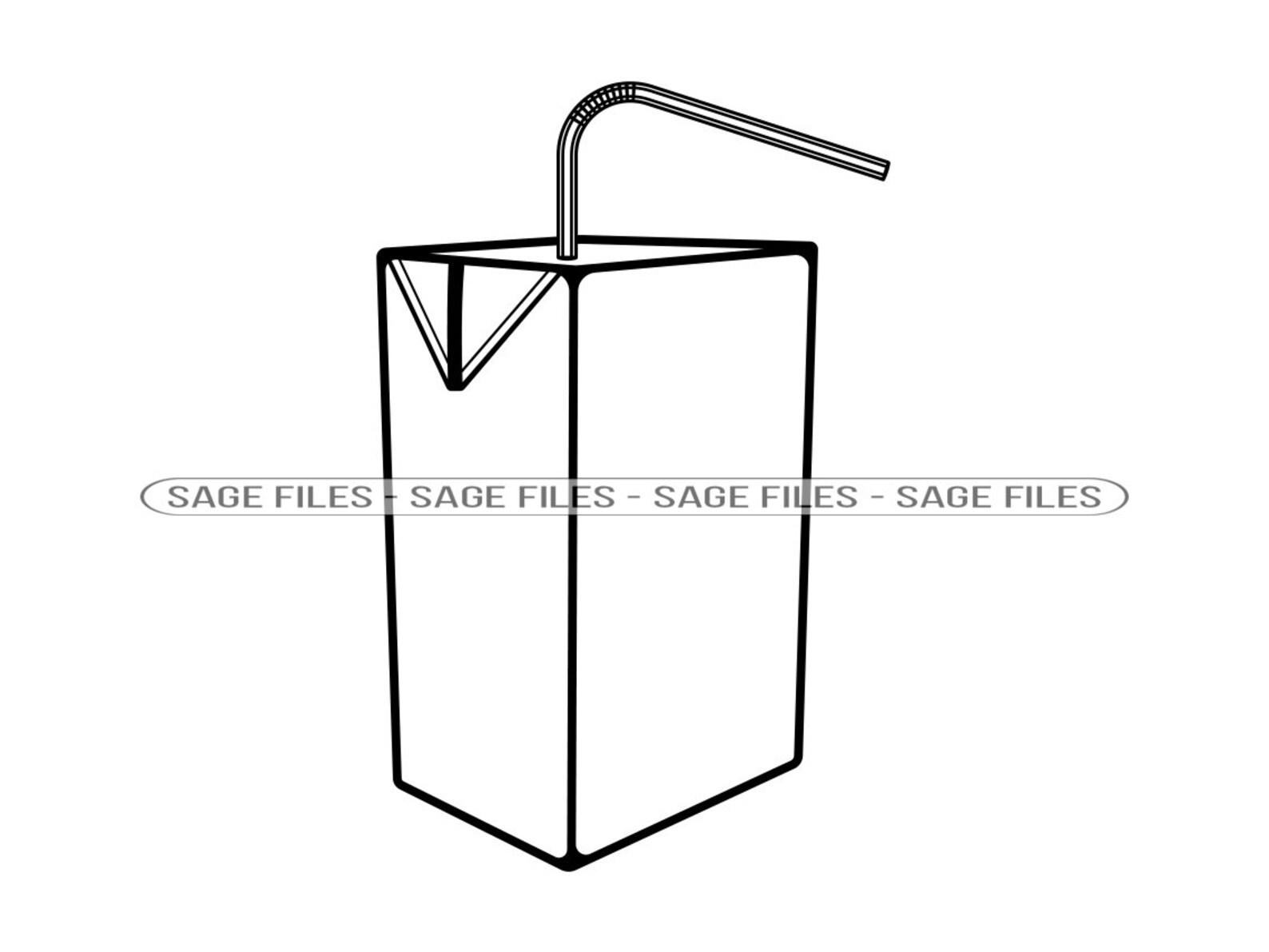 Juice Box SVG, Juice Box Clipart, Juice Box Files for Cricut, Juice Box