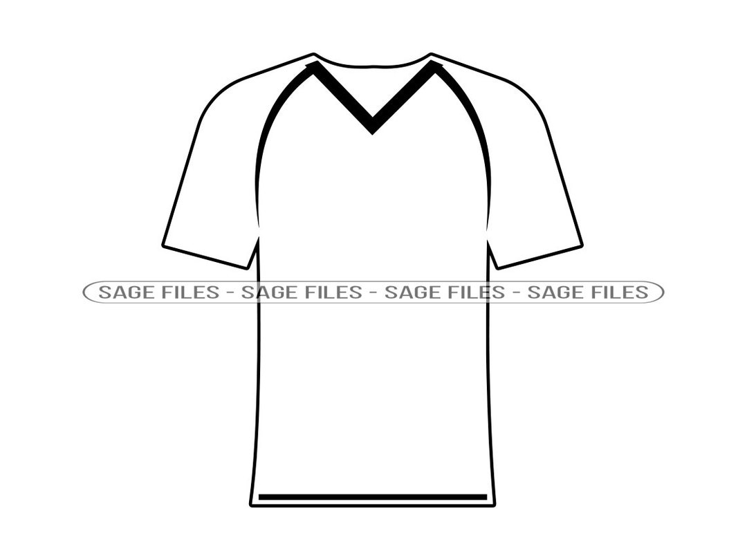 Sports Jersey Outline SVG, Tshirt Svg, Sports Jersey Clipart, Sports