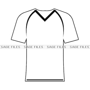 Sports Jersey Outline SVG, T-Shirt Svg, Sports Jersey Clipart, Sports Jersey Files for Cricut, Cut Files For Silhouette, Png, Dxf