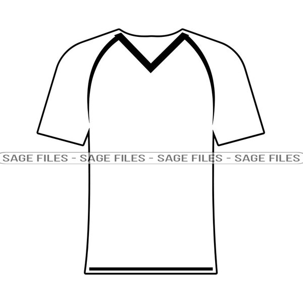 Sports Jersey Outline SVG, T-Shirt Svg, Sports Jersey Clipart, Sports Jersey Files for Cricut, Cut Files For Silhouette, Png, Dxf