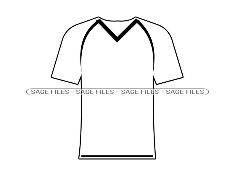 Sports Jersey Outline SVG, Tshirt Svg, Sports Jersey Clipart, Sports