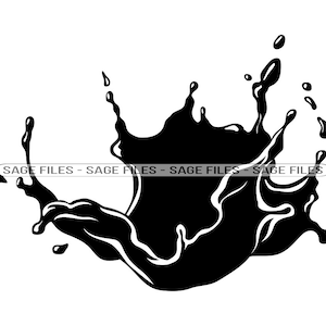 Splash #5 SVG, Splash SVG, Splat Svg, Water Splash Svg, Splash Clipart, Splash Files for Cricut, Splash Cut Files For Silhouette, Png, Dxf