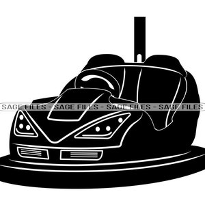 Bumper Car #2 SVG, Bumper Car Svg, Bumper Car Clipart, Bumper Car Files for Cricut, Bumper Car Cut Files For Silhouette, Png, Dxf