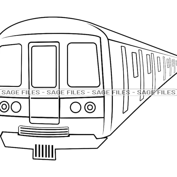 U-Bahn Zug #2 SVG, U-Bahn Svg, U-Bahn Svg, U-Bahn Svg, Clipart, Dateien für Cricut, Cut Files für Silhouette, Png, Dxf