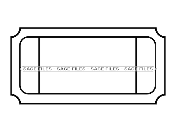 Ticket Outline 2 SVG Ticket SVG Raffle Svg Prize Svg - Etsy Finland