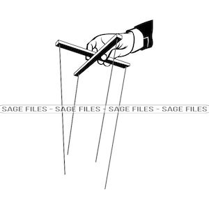 Puppet Strings SVG, Puppet Svg, Control Svg, Puppet Strings Clipart, Puppet Strings Files for Cricut, Cut Files For Silhouette, Png, Dxf