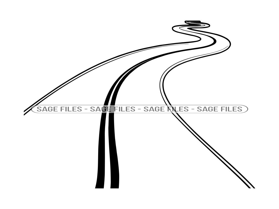 Road #3 SVG, Road SVG, Highway Svg, Road Clipart, Road Files for Cricut, Road Cut Files For Silhouette, Png, Dxf