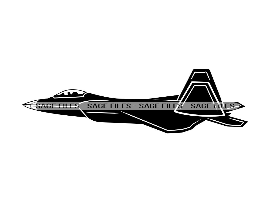 Stealth Jet Fighter 3 Svg Stealth Aircraft Air Force Etsy