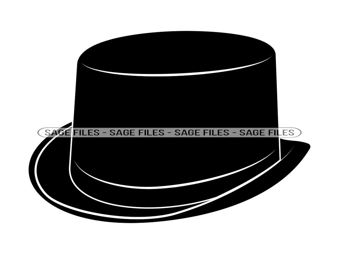 Top Hat 17 SVG Top Hat Svg Hat SVG Retro Hat Svg Hat Etsy