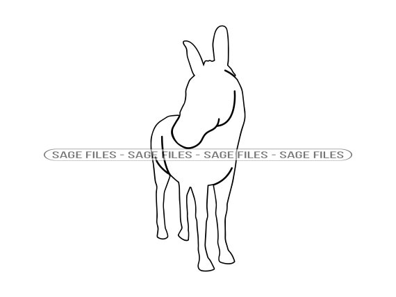 Esel Umriss SVG Esel Svg Esel Clipart Esel Dateien für - Etsy.de