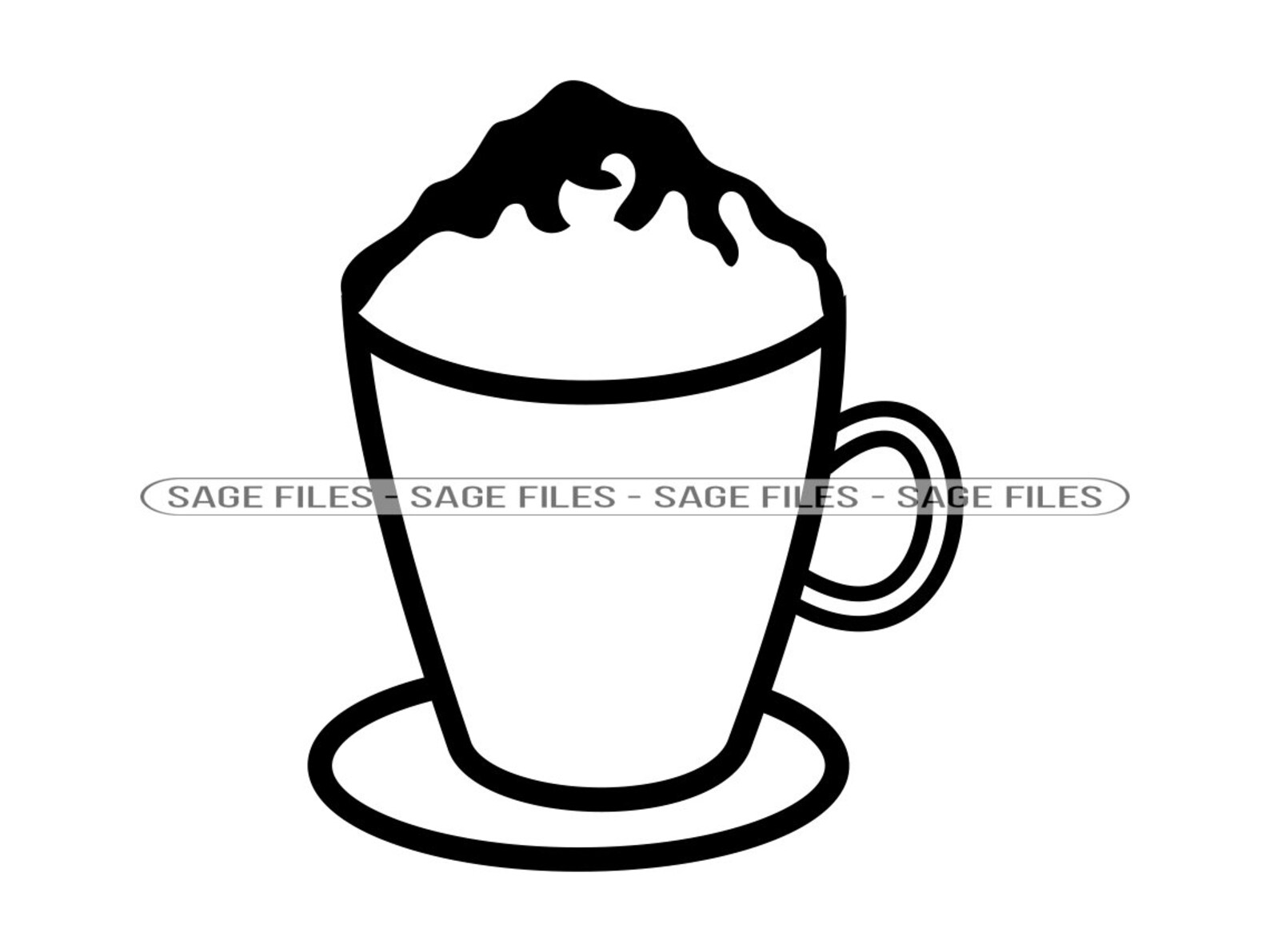Latte SVG Espresso Svg Coffee Svg Latte Clipart Latte - Etsy