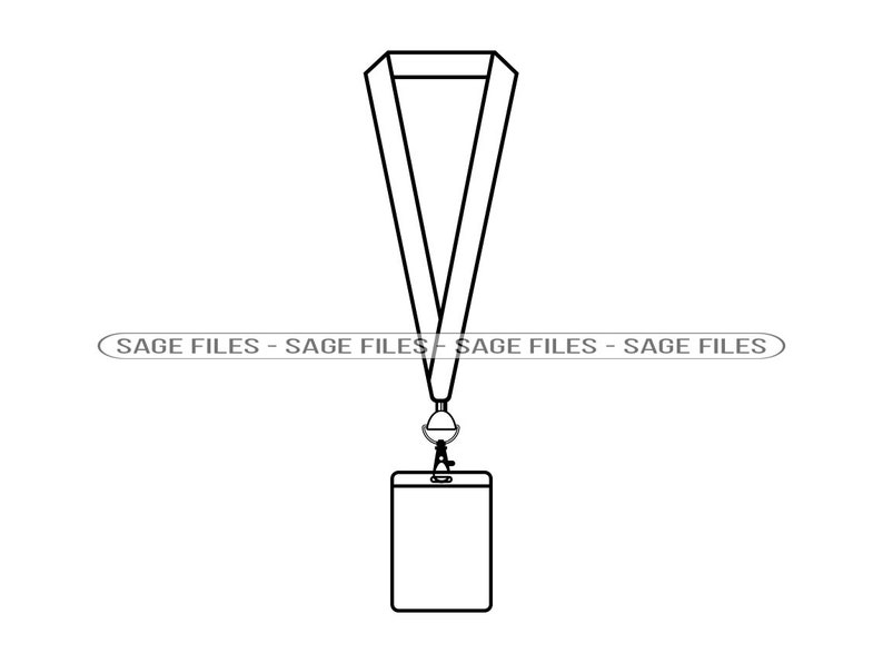 Lanyard Svg, ID Svg, Pass Svg, Lanyard Clipart, Lanyard Files for ...