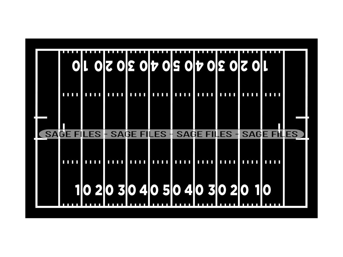 Football Field SVG Football Svg Football Field Clipart - Etsy Canada