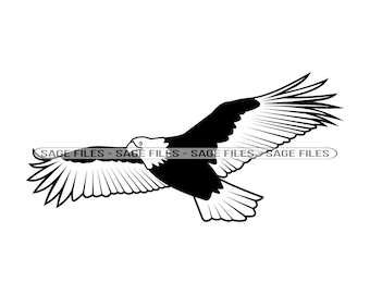 Weißkopf Adler SVG, Adler SVG, Adler Svg, Adler Clipart, Adler Clipart, Adler Cut Dateien für Silhouette, Png, Dxf
