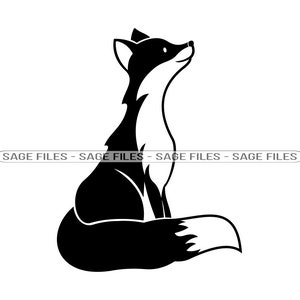 Fox SVG, Fox Mascot SVG, Cute Fox, Fox Clipart, Fox Files for Cricut, Fox Cut Files For Silhouette, Png, Dxf