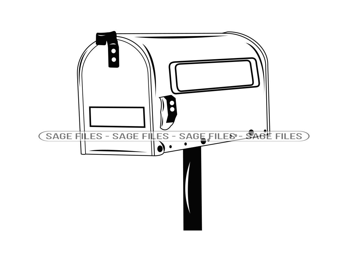 Mailbox 2 SVG, Mailbox Svg, Mail SVG, Mailbox Clipart, Mailbox Files ...