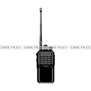Walkie Talkie SVG, Portable Radio Svg, Walkie Talkie Clipart, Walkie Talkie Dateien für Cricut, Cut Files für Silhouette, Png, Dxf
