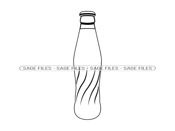 Retro Soda Bottle Outline SVG, Soda SVG, Soda Bottle Clipart, Soda Bottle  Files for Cricut, Soda Bottle Cut Files for Silhouette, Png, Dxf - Etsy
