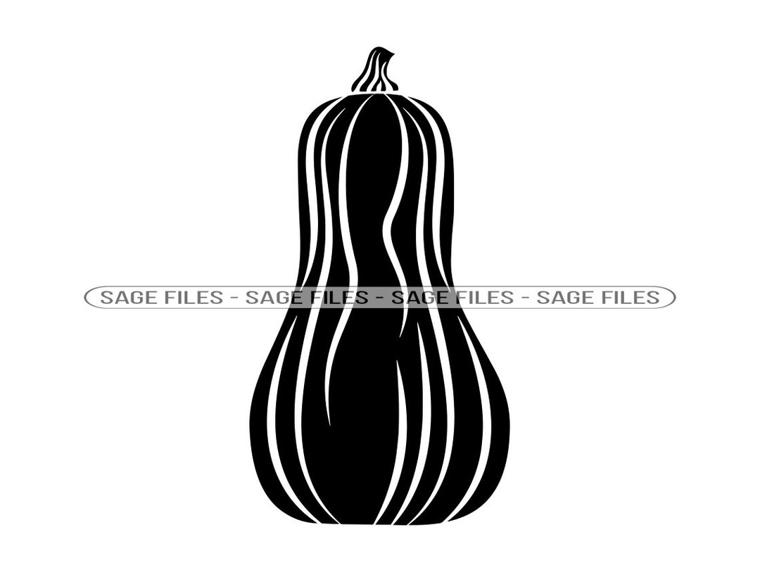 Butternut Squash 2 SVG, Butternut Squash Clipart, Butternut Squash ...